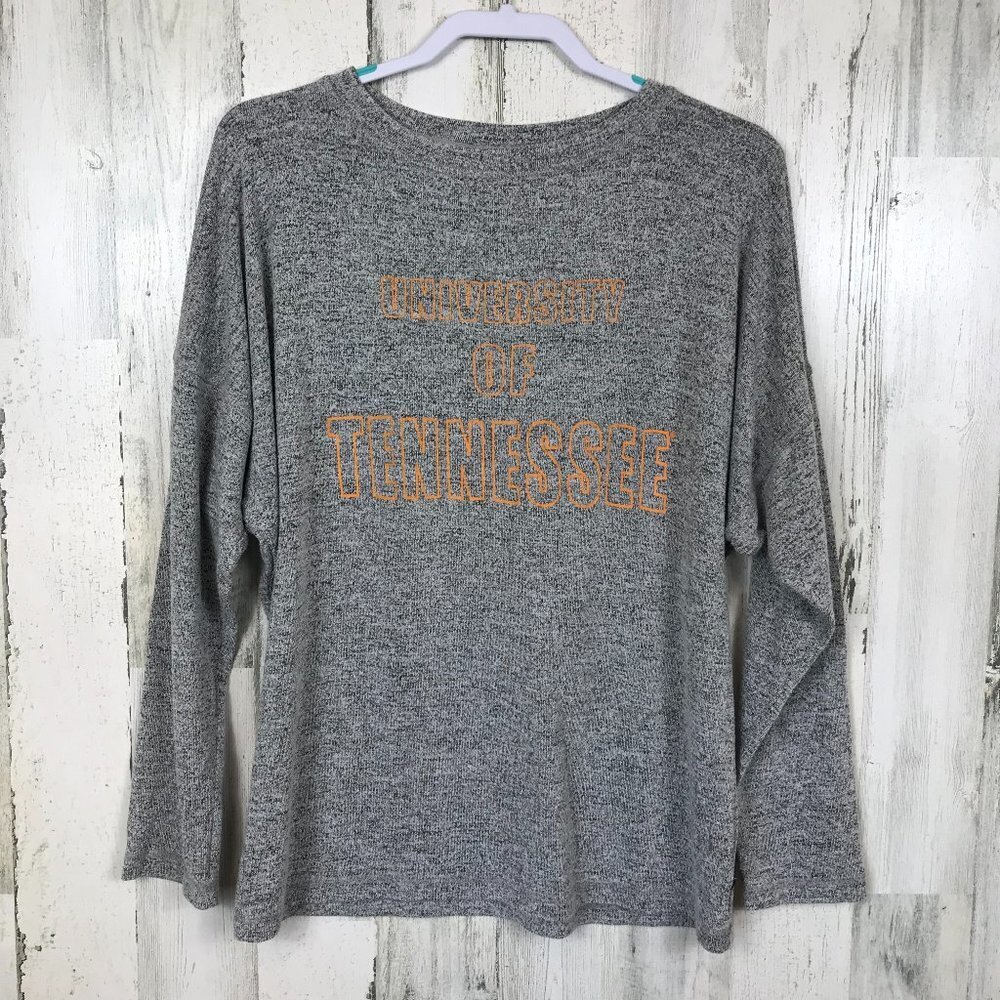 Spirit Jersey University of Tennessee sweater top college soft cozy Medium gray
